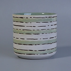 Elegant ceramic candle containers votive candle holders home decoration supply