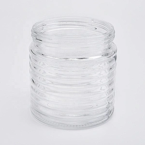 Transparent machine press candle container votives glass candles jar kitchen decoration use
