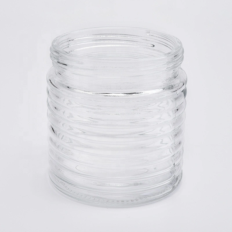 Transparent machine press candle container votives glass candles jar kitchen decoration use