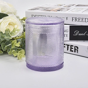 Eco-Friendly votive candle jars pillar glass candle bottles with lids home decoration