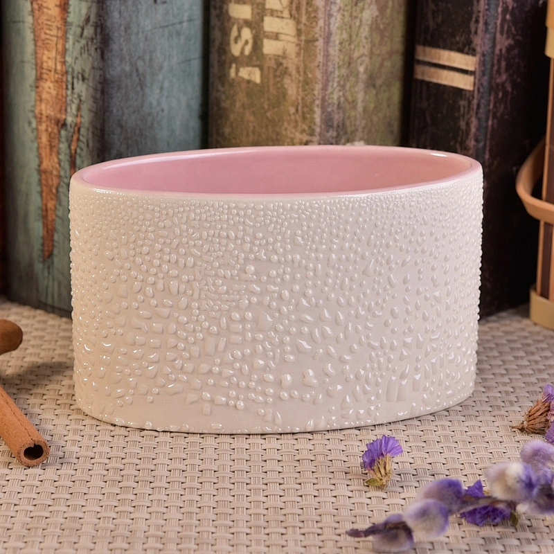 440ml Handmade glazed ceramic scented candle holders party decoration wholesales