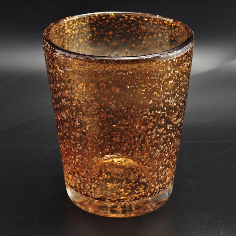 Sunny golden cylinder decorative glass candle holders supplier