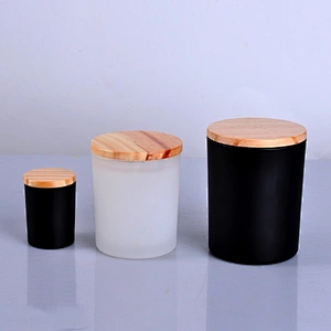 12 OZ glass candle jar, cylinder glass candle container