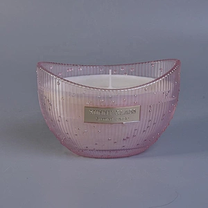 Luxury Custom decorative glass candle jars
