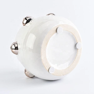 330ml White ceramic candle jar customized candle vessel party decor