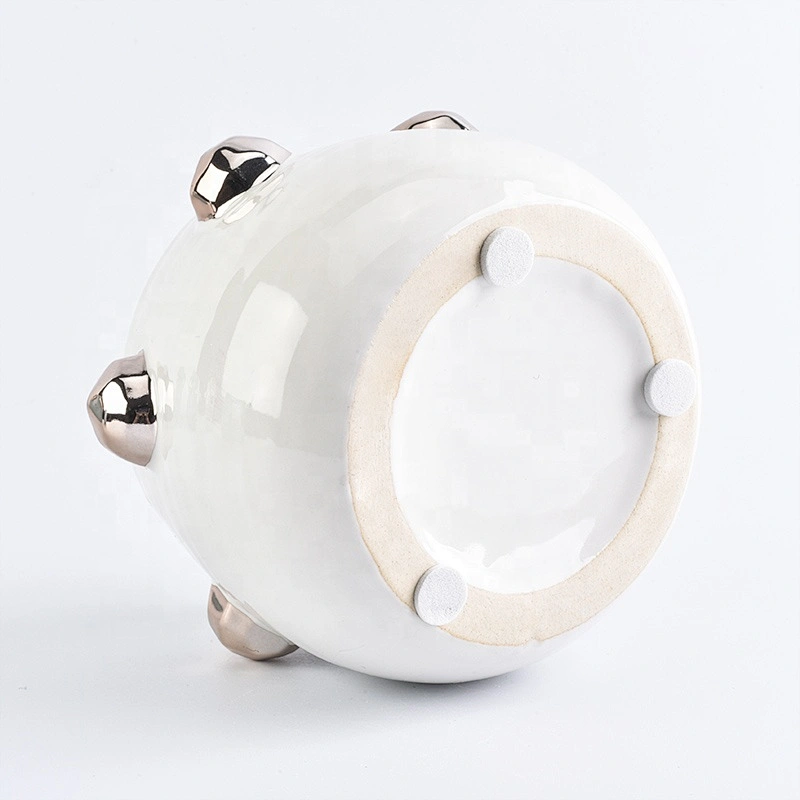 330ml White ceramic candle jar customized candle vessel party decor