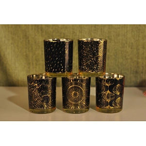 6oz Silver Mercury Glass Candle Holders Home Decor Wholesales