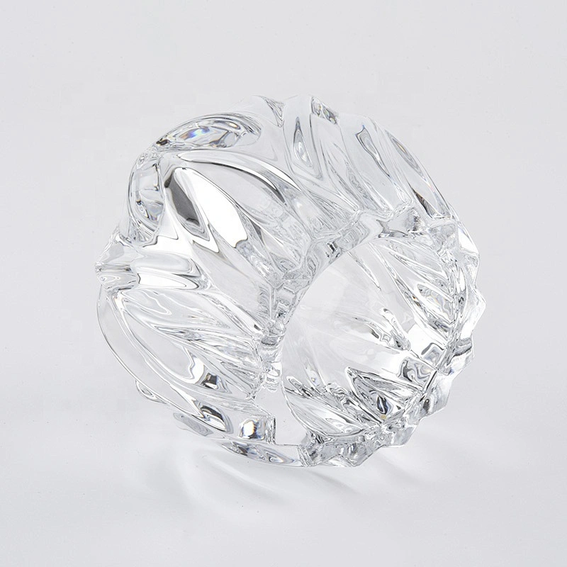 Sunny geo tealight crystal luxury glass candle jar