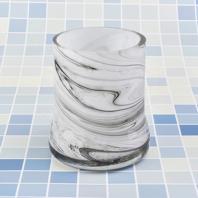 Wholesale glass candle  holders spayed multi colors home decoration
