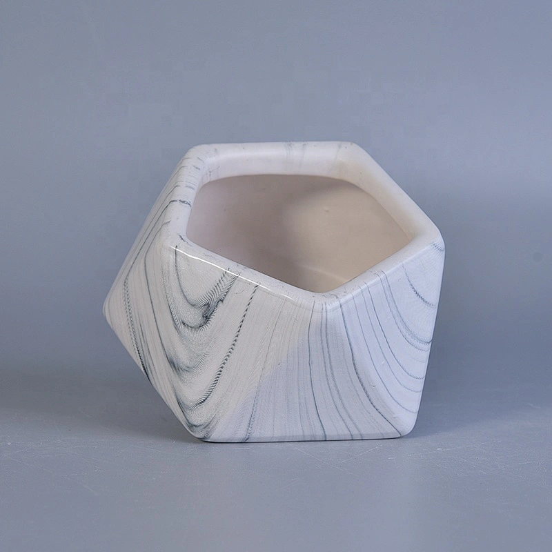 200ml Geometric ceramic candle jar scented candle vessel home decoration