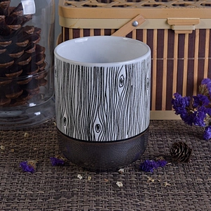 500ml Unique empty ceramic candle jar christmas home decoration