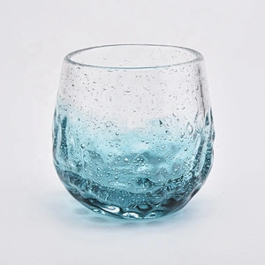 Personalized polish Glass Candle Jars tea light church candle Holder  wedding occasion factory
