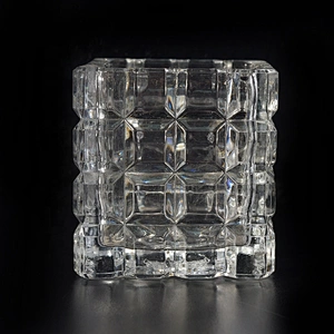 Luxury Glass Candle container tealight candle jars home decoration wholesales