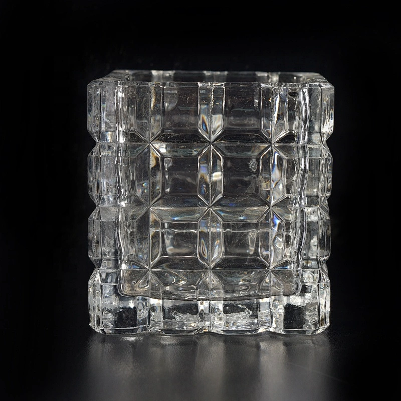 Luxury Glass Candle container tealight candle jars home decoration wholesales