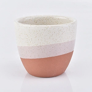 Mini ceramic candle cup frosted candle holder wedding decoration