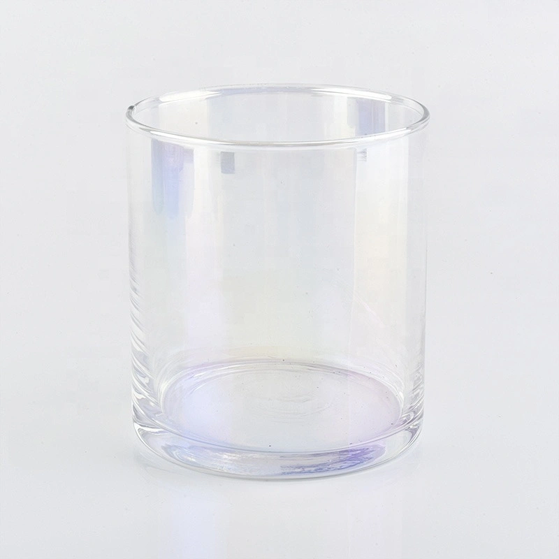 Transparent customized candle vessel glass candle jar wedding decoration in bulk