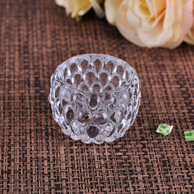 Home decoration tealight luxury crystal glass candle jars