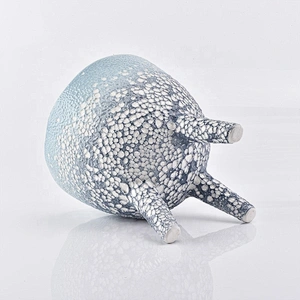 Empty glazed votive candle holder ceramic candle container vases home decoration