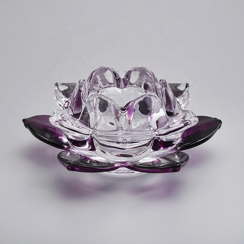 Lotus Glass Votive Candle Holders Home Decor Pieces Wholesales