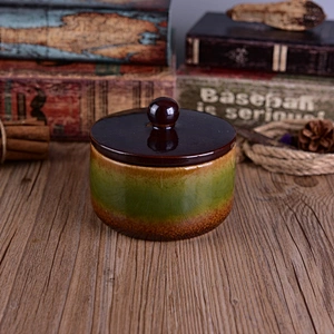 500ml Unique ceramic tealight candle holders with lid factory