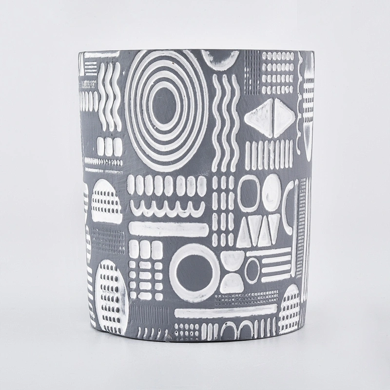 unique cement candle vessels wholesale