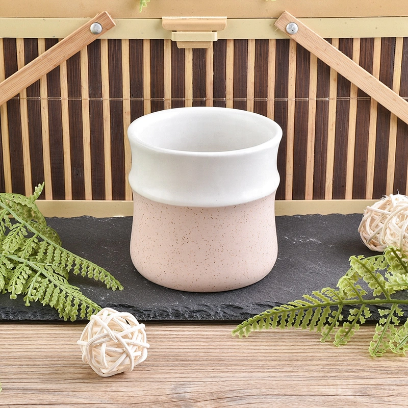 Wholesales white decorative empty ceramic candle holders