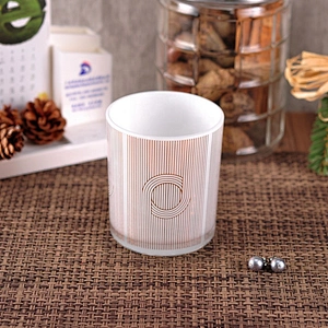 Manufacturer white tealight custom glass jars for candle making