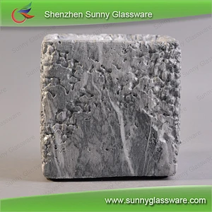 Custom concrete candle holder square candle jar wholesales