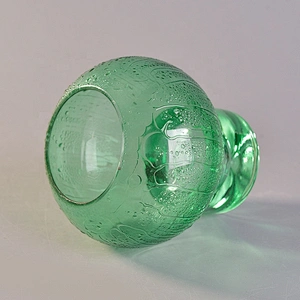 450ml Wholesales green candle container glass candle stand