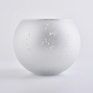 round silver glass candle container mercury glass jars for candle making
