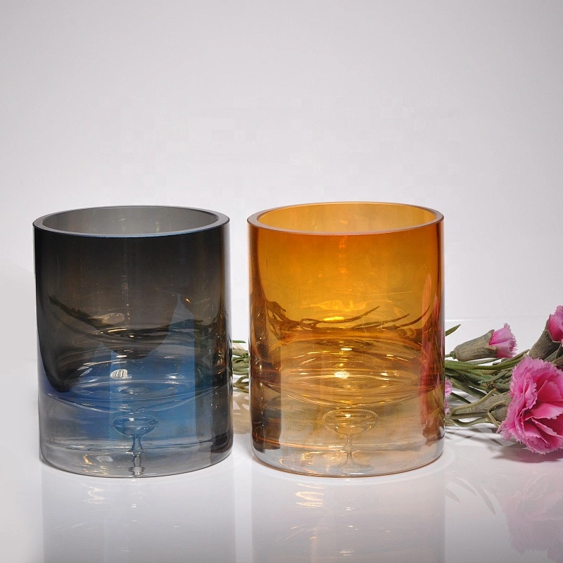 Wholesales luxury crystal glass candle jar 8oz 10oz