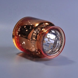 Amber decorative candle glass container home decor