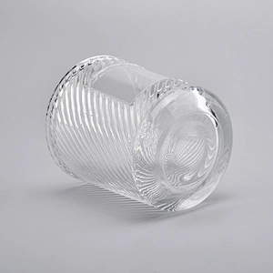 wholesale clear glass candle jars can be make different decoration candle holder