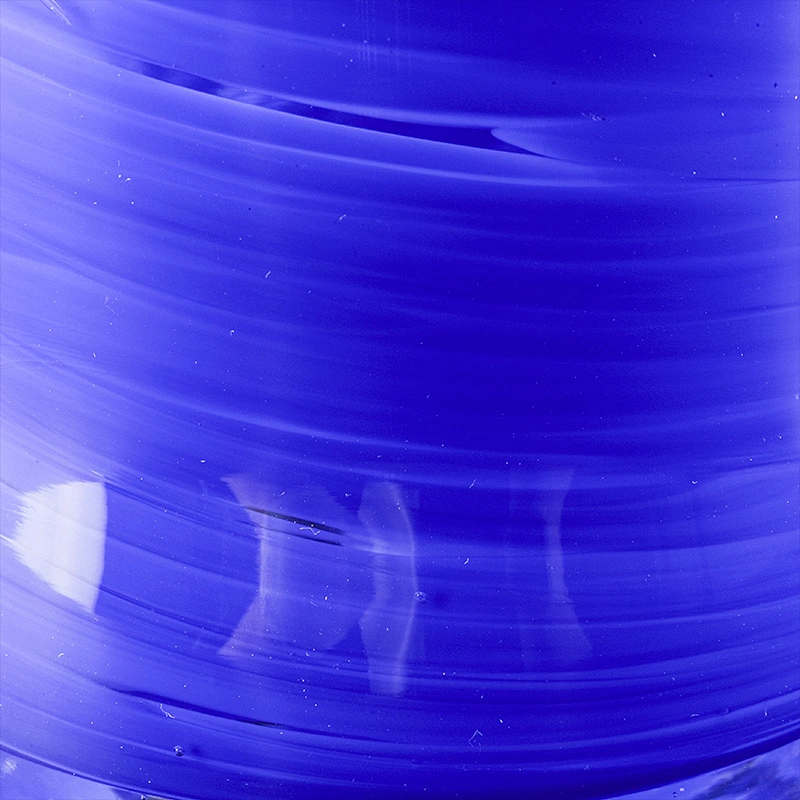 395ML blue Glass Candle Jar for Decoration