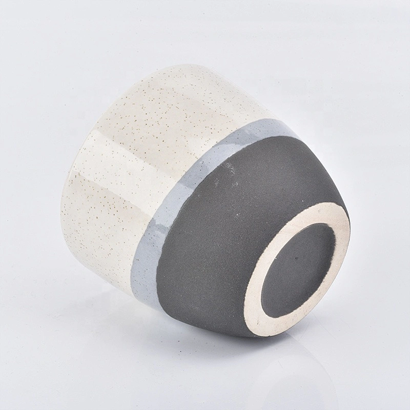 40ml Custom round ceramic candle cup  home decor