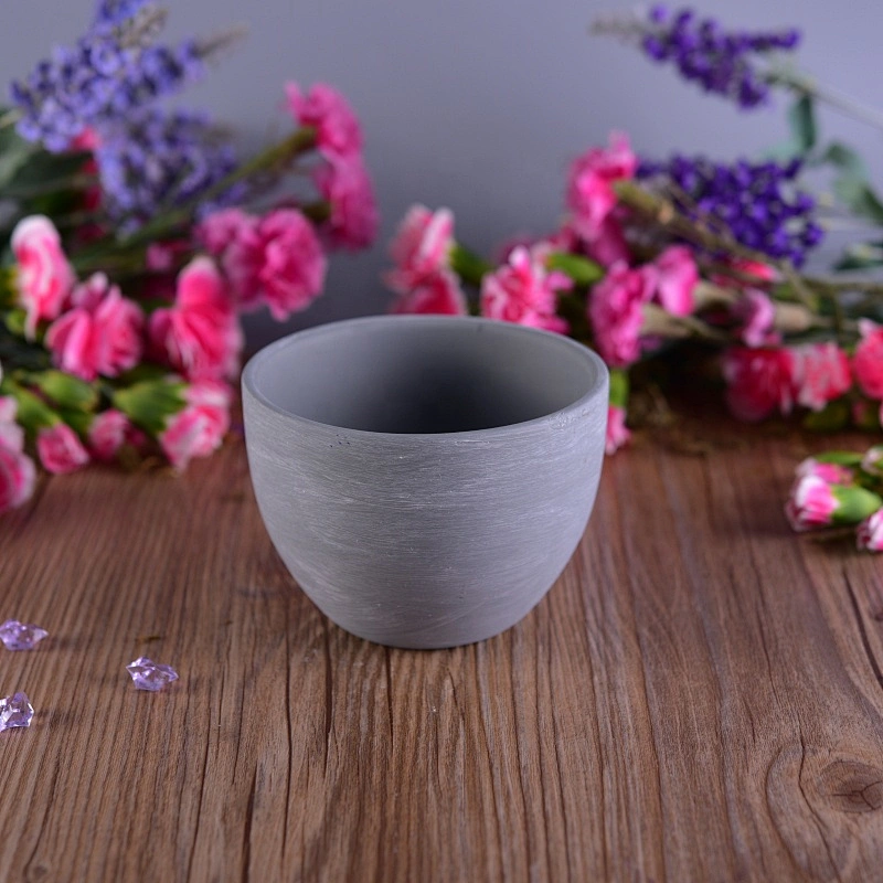 200ml Antique matte ceramic scented candle holder for home decor