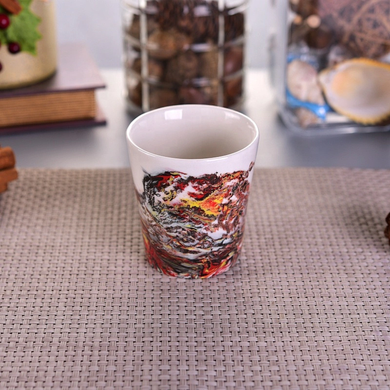 300ml Antique ceramic candle jar customized wholesales