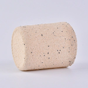 Wholesales custom cylinder cement candle jar vessels 10oz 11oz