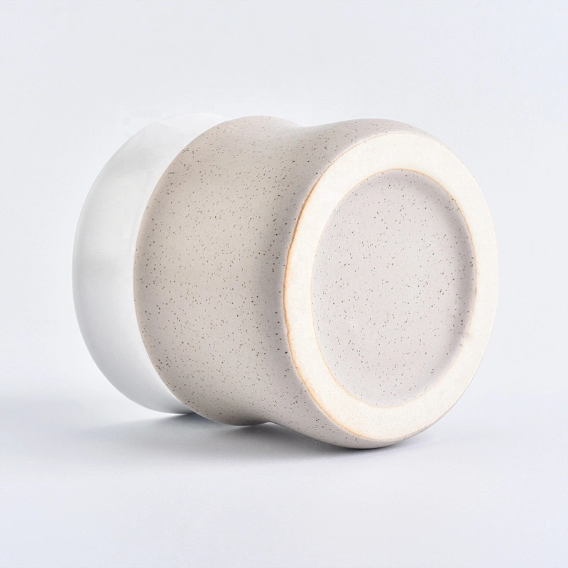 Wholesales white decorative empty ceramic candle holders