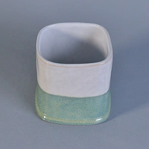 Square candle holders in ceramic scented candle jar home decor