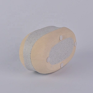 Sunny glassware luxury grey ceramic candle vessel 10oz 20oz