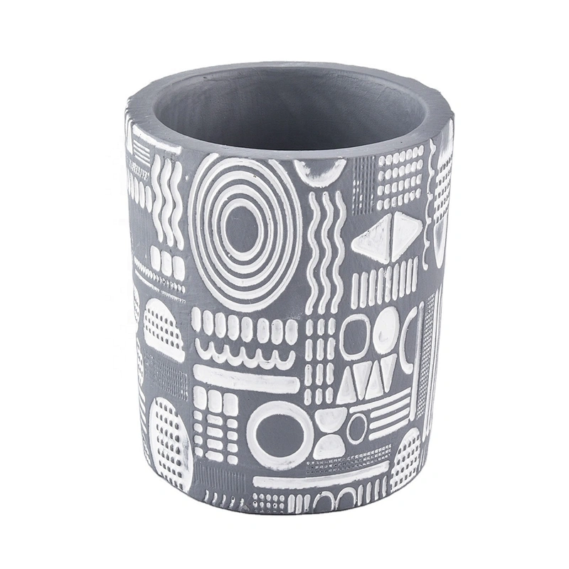 unique cement candle vessels wholesale