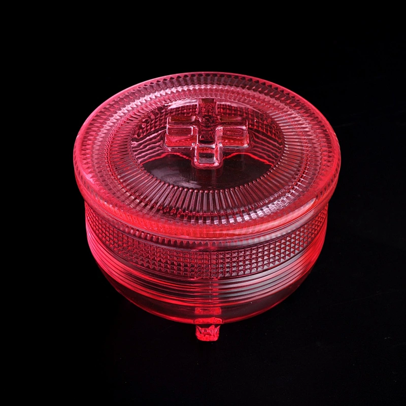 Wedding decoration cross luxury glass jar candle with glass lid