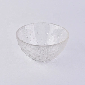 Unique bowl-shape candle holder tea light glass candle vessel wedding decor wholesale
