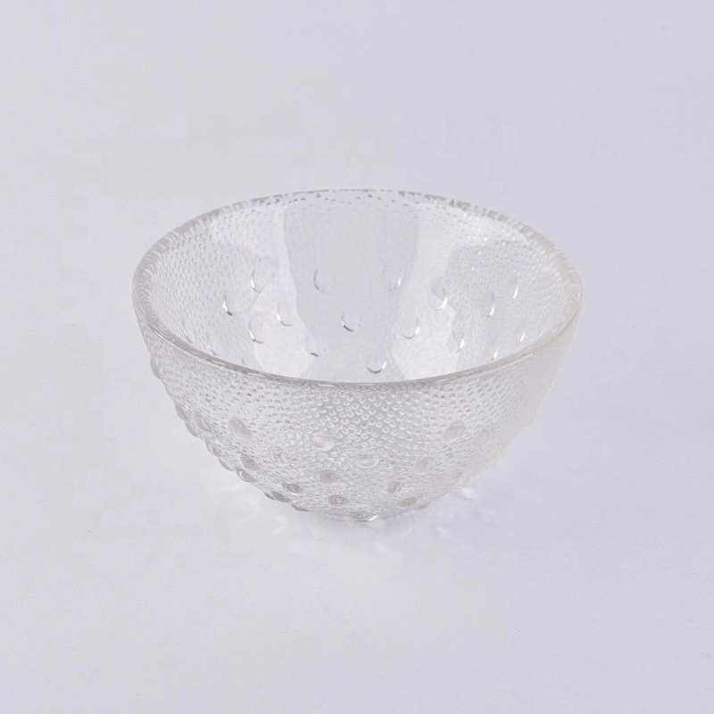 Unique bowl-shape candle holder tea light glass candle vessel wedding decor wholesale