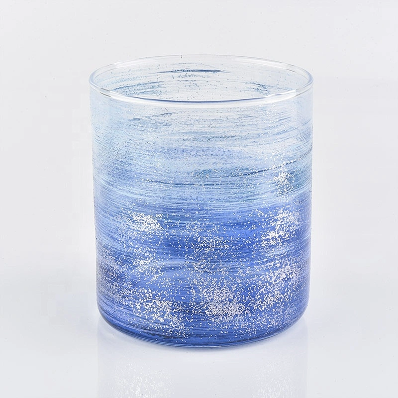 Clear customized candle vessel glass candle jar wedding centerpieces in bulk