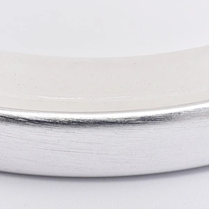silver stainless lid, metal lid with silicone ring for candle holder