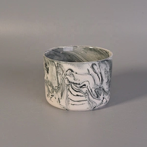 Cylinder hurricane ceramic candleholder for home decor