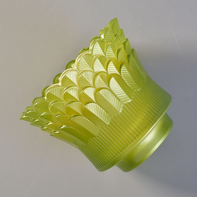 Wholesales tealight green luxury glass votive candle holders bulk