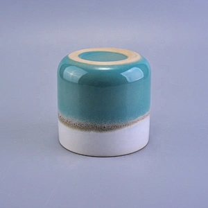 Cylinder ceramic votive candle container wholesales